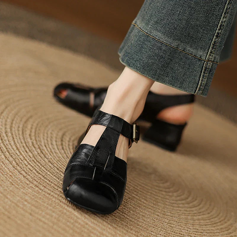 Noora ™| Coralia Chunky Heel Skor