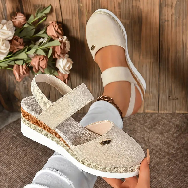Noora™ | Antonia - Ortopediska Sandaler med Platå, Ventilerande och Avslappnade