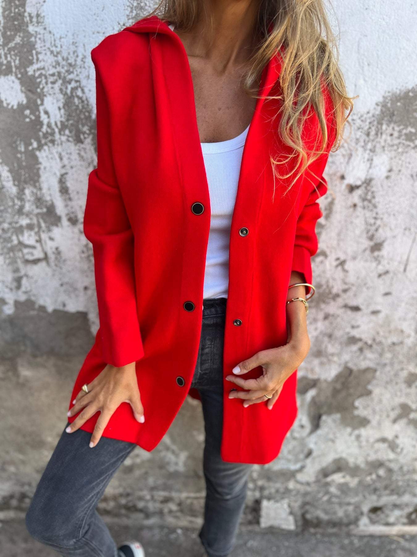 Elisa | Avslappnad enfärgad blazer