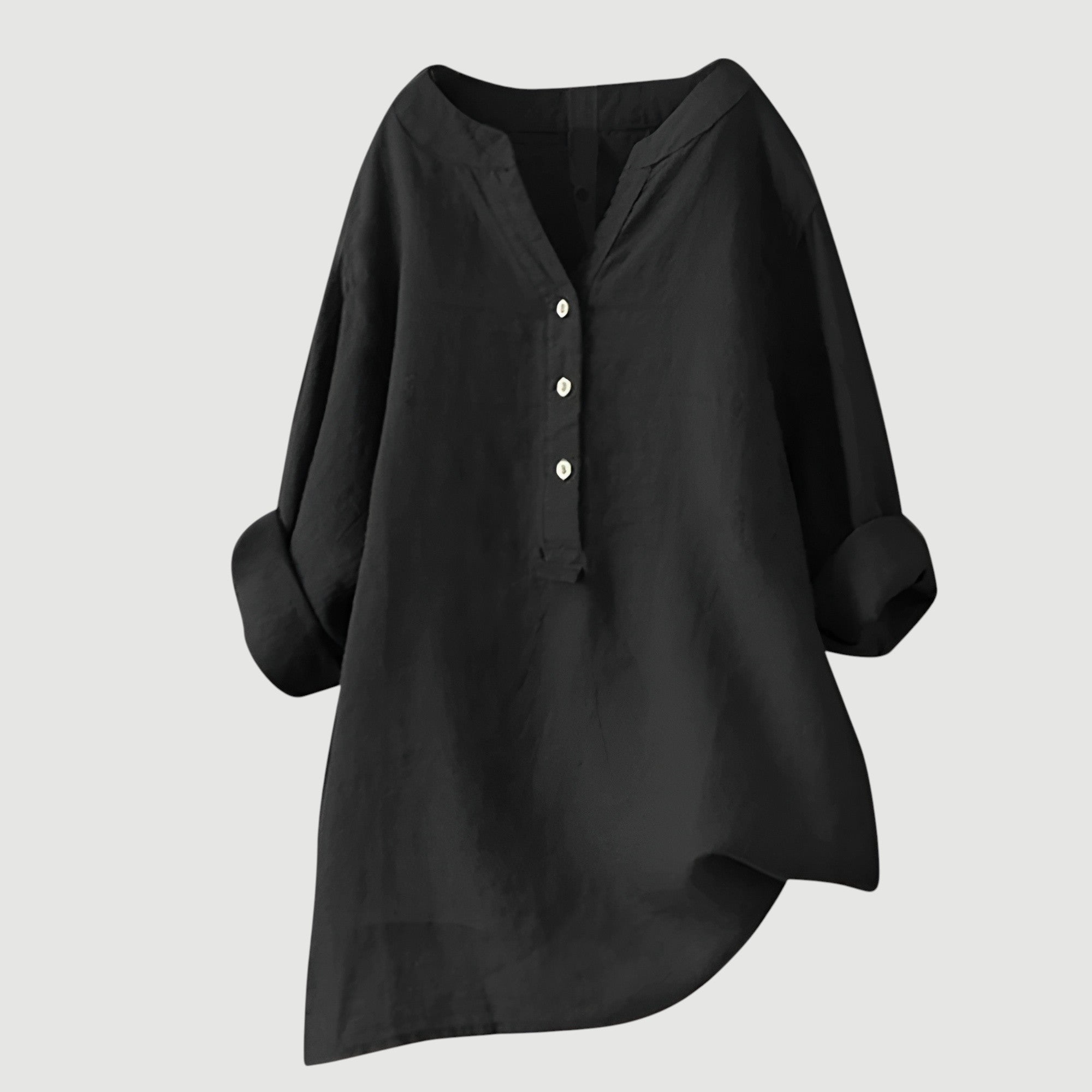 Noora™ | Freja - Luftig och Bekväm Skjorta med Knappar