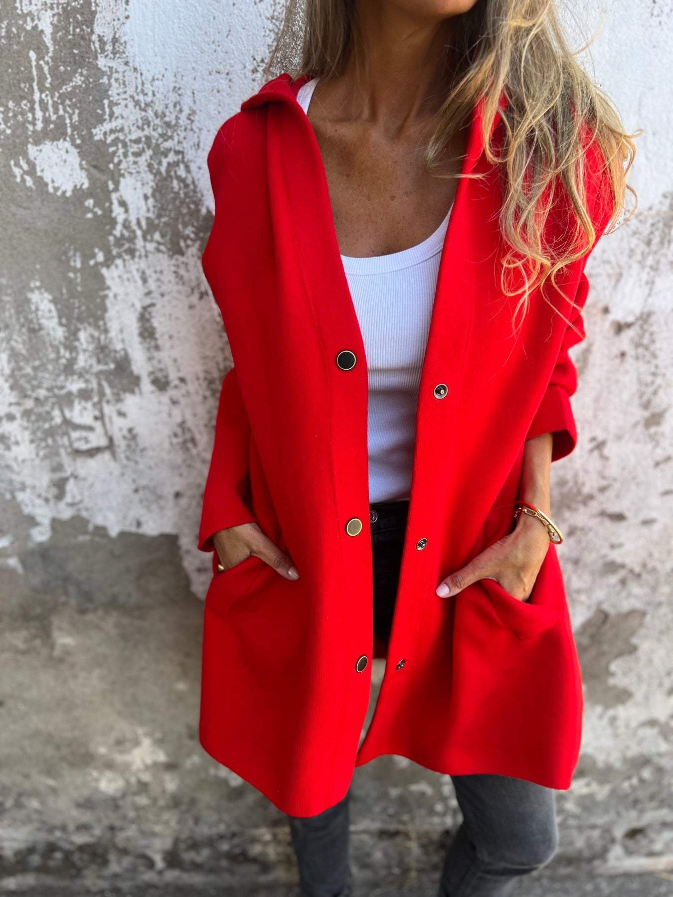 Elisa | Avslappnad enfärgad blazer
