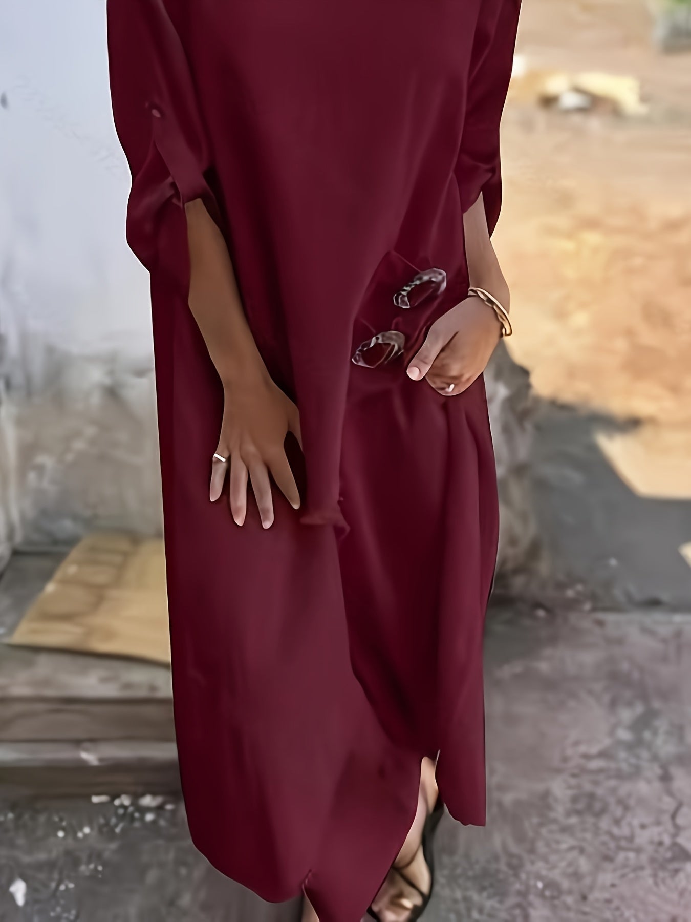 Noora™ | Alvinia – Rak klänning i mjuk viskosblandning