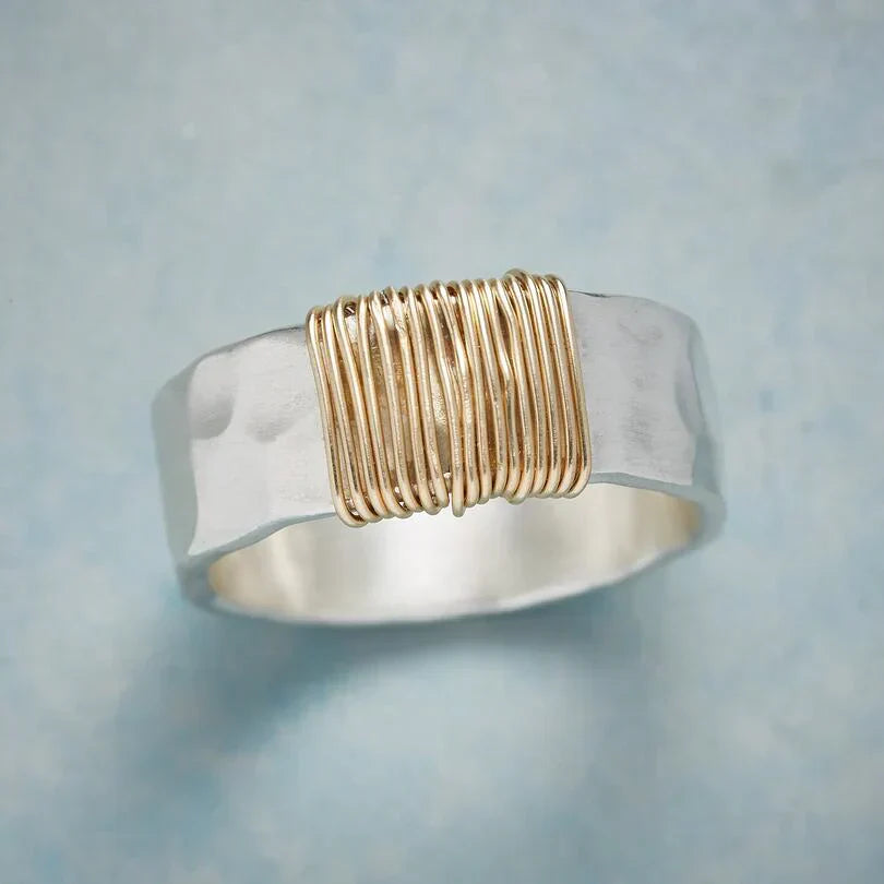 Gyllene Boho Trådar Ring