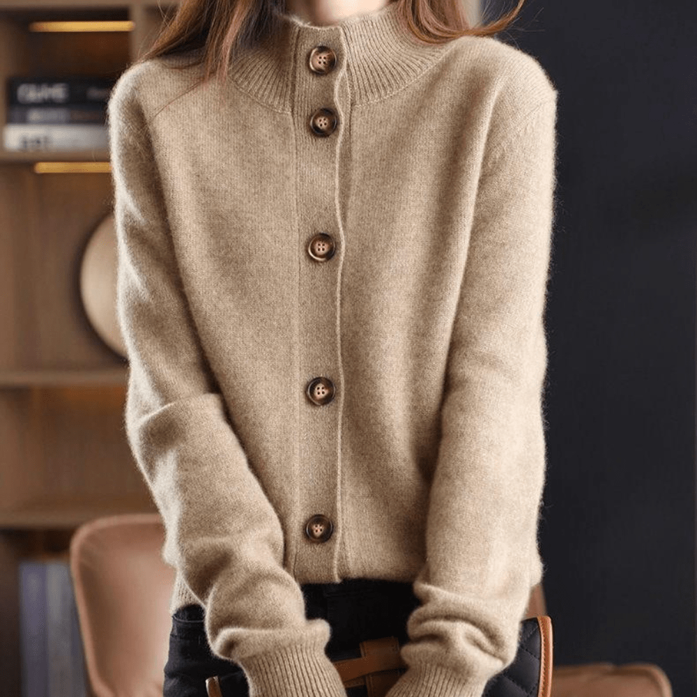 Anny - Luksuriös Stickad Cardigan