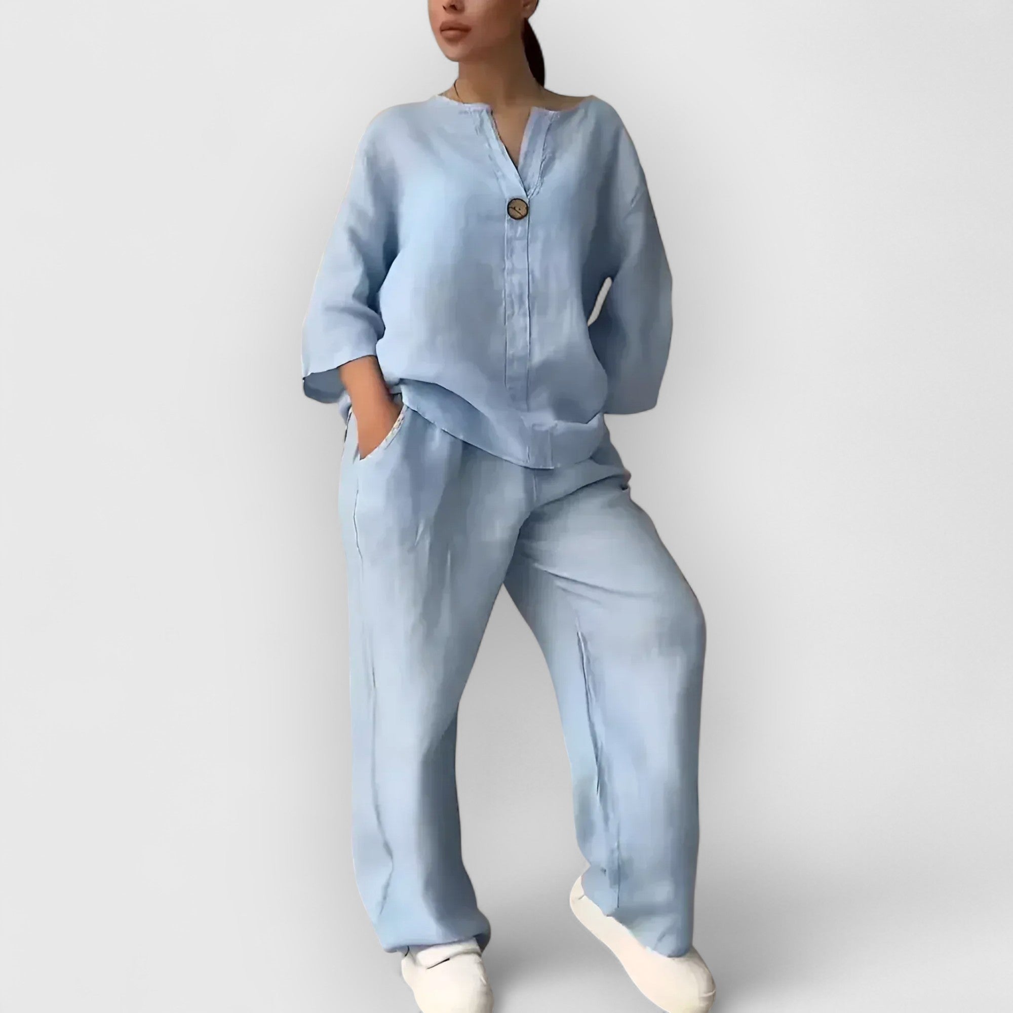 Noora™ | Margherita – Tvådelat linneset i avslappnad, elegant stil