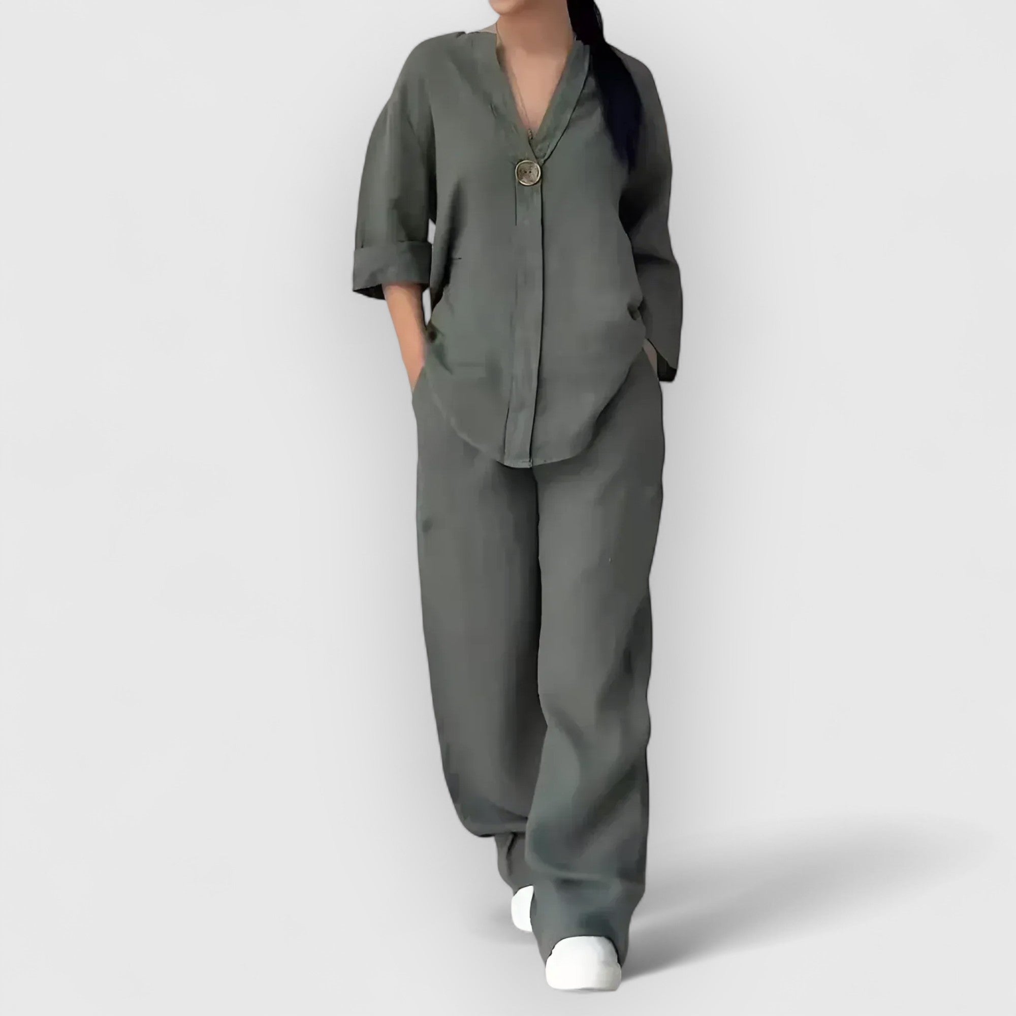 Noora™ | Margherita – Tvådelat linneset i avslappnad, elegant stil