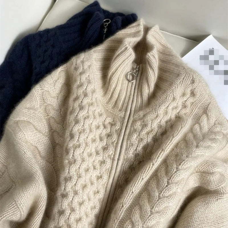 Mysig | Kabelstickad Cardigan
