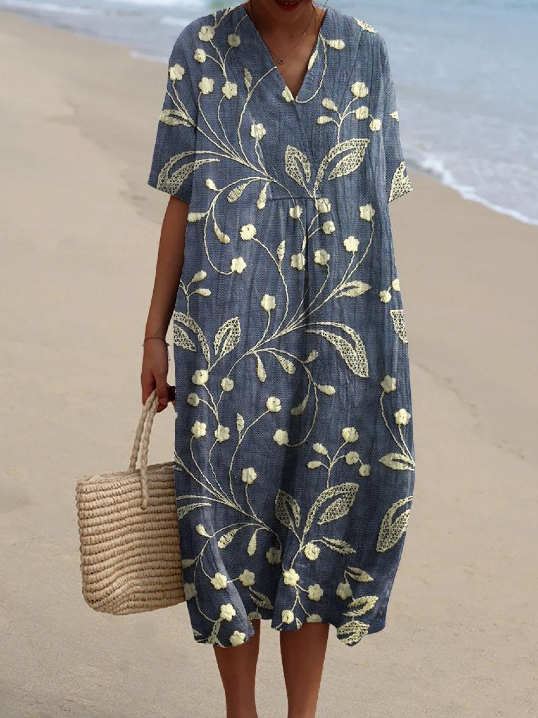 Lieke | Vintage blomsterklänning – Begränsad upplaga